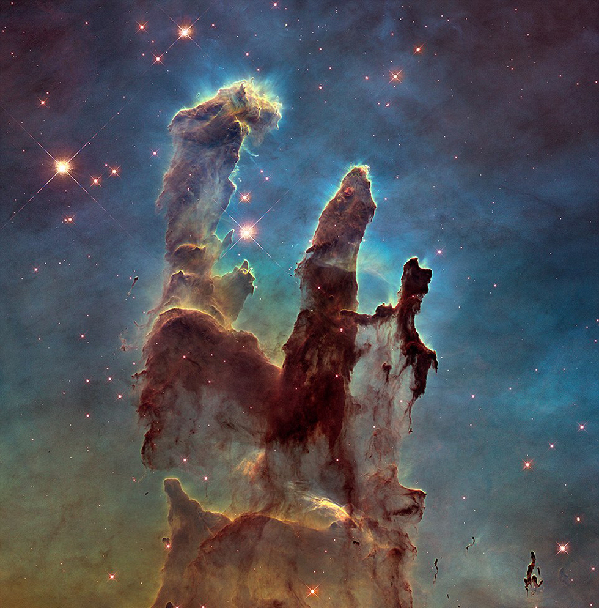哈勃望远镜重拍"创生之柱" 展示绝美宇宙奇观