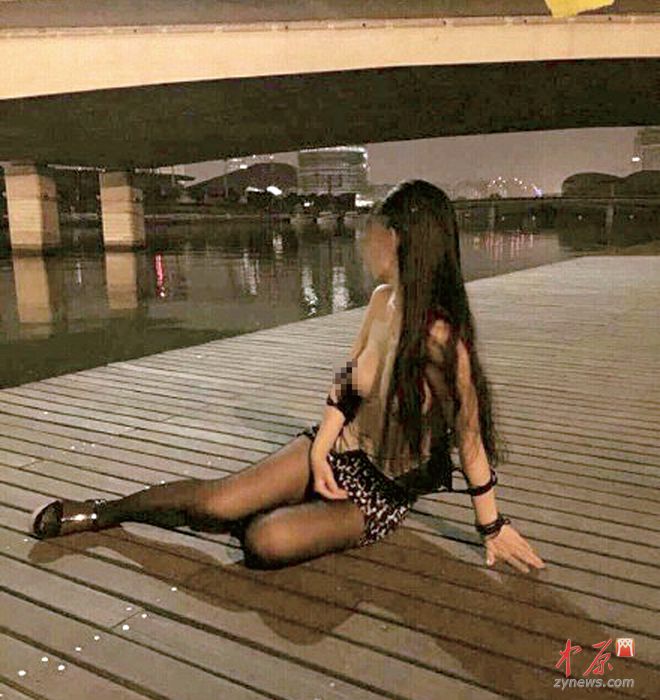 郑州CBD的女子夜间裸照引围观