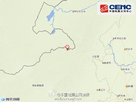 内蒙古东乌珠穆沁旗发生3.1级地震震源深度54千米