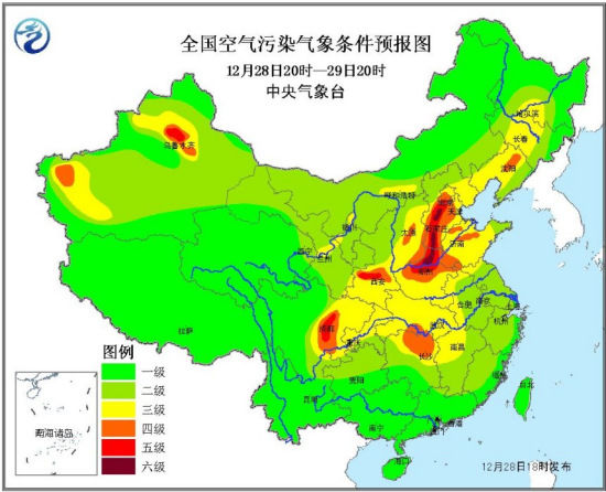 京津鲁及冀中南、豫北将有轻到中度霾局地重度霾