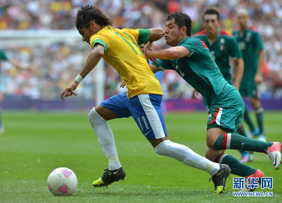 墨西哥男足2比1战胜巴西队夺冠