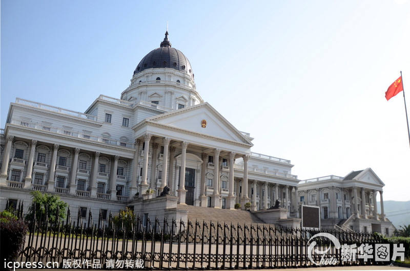 浙江台州惊现两中国白宫外形酷似美国国会大厦